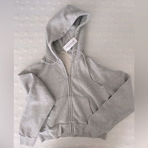 brandy melville cropped zip up